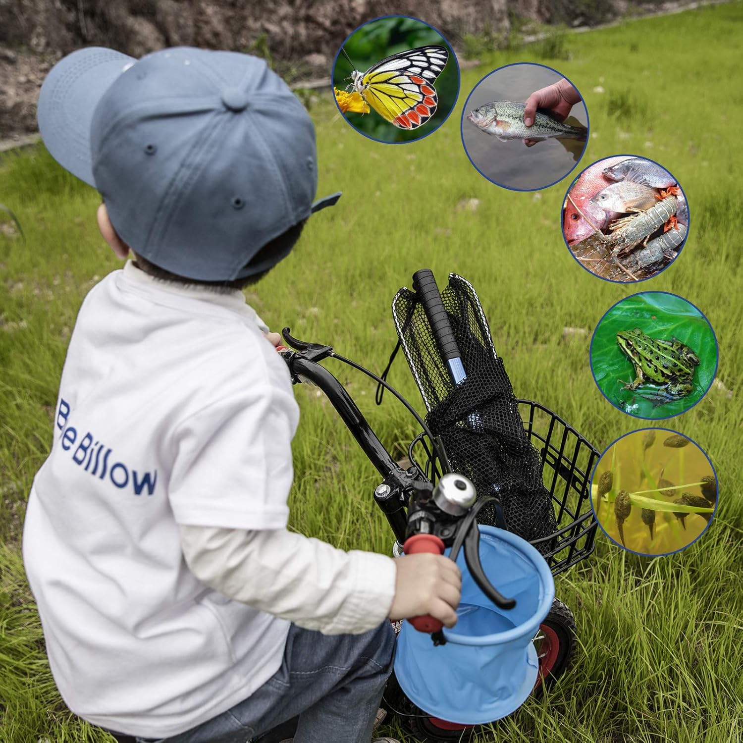 Fishing Net with Long Robust Telescopic Handle for Freshwater and Saltwater,Extend to 50.8 Inch,Foldable Nylon Mesh Landing Net - Image 8