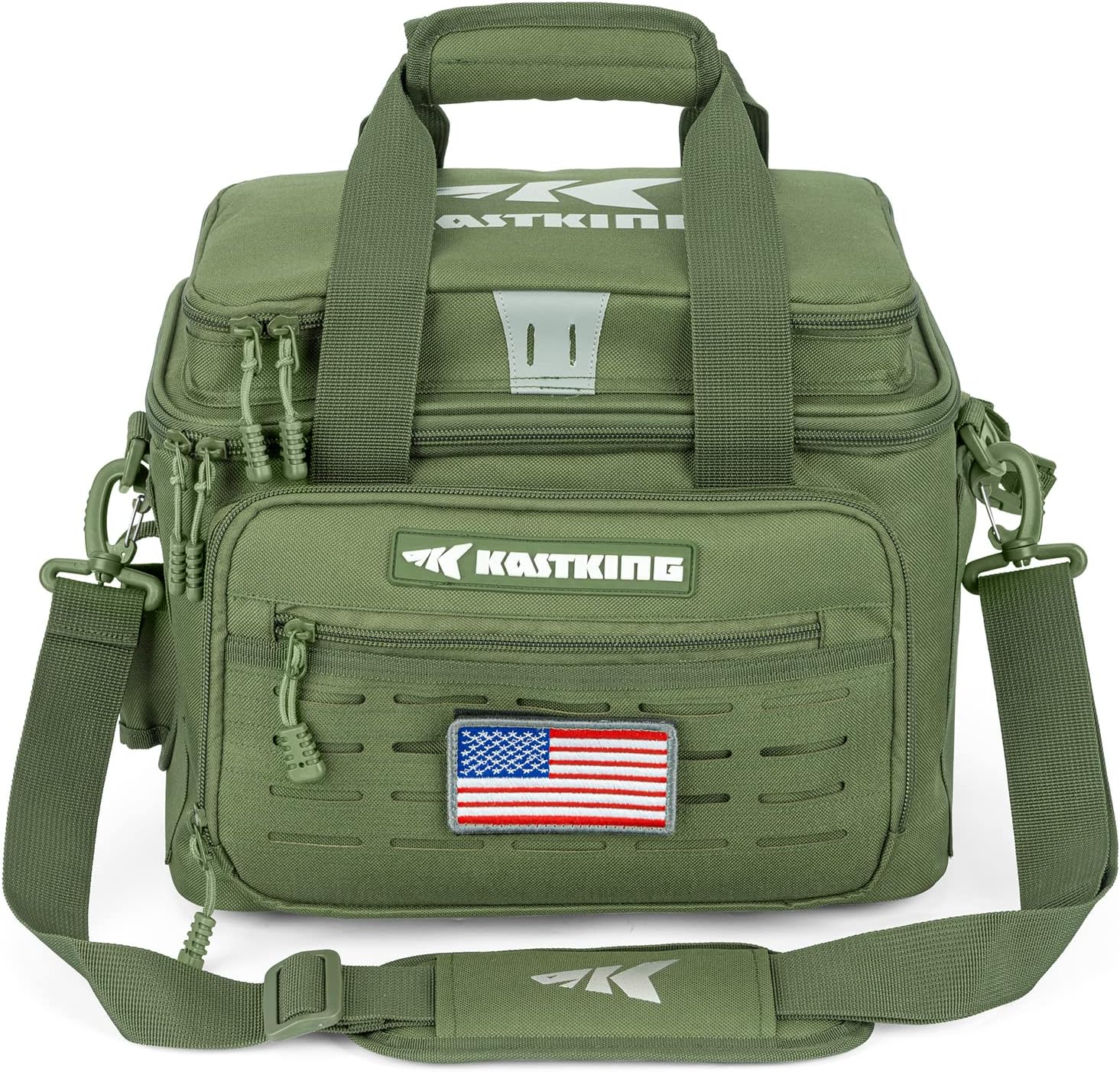 KastKing Fishing Tackle Bags - Saltwater & Freshwater Fishing Bags - Water Resistant, Padded Shoulder Strap - Gear Storage - Image 8